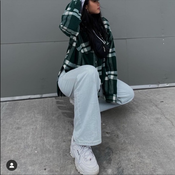 ZARA PLAID OVERSHIRT Green Large - Picture 8 of 14